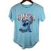 Disney Tops | Disney Stitch Ohana Blue Women Junior Medium 7/9 Shirt | Color: Blue | Size: Mj