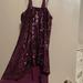 Free People Dresses | New S Free People Plum Burgundy Sequin Mini Short Dress | Color: Purple/Red | Size: S