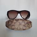 Coach Accessories | Coach Brown Tortoise Sunglasses | Color: Brown/Gold | Size: Os