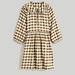 Madewell Dresses | Madewell Cream & Olive Gingham Babydoll Dress | Color: Cream/Green | Size: S