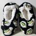 Disney Shoes | Disney Star Wars Grogu Baby Yoda Fuzzy Babba Slipper Socks. | Color: Black/Green | Size: 0bb