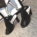 Kate Spade Shoes | Kate Spade Mallorca Leather Ankle Strap Peep Toe Booties Black Color Size 8 | Color: Black | Size: 8