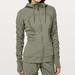 Lululemon Athletica Tops | Lululemon Jacket Women's Dance Studio Iii Hoodie Reversible Sage Green Sz 10 | Color: Gray/Green | Size: 10