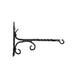 Ornate Black Iron Hanging Flower Basket/Bracket - 15" Length