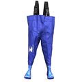 Gordano" Kids Fishing Chest Waders, Fishing Boots Splash Size 26-27 Blue