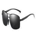 hytway Sunglasses Aluminum Magnesium Polarized Sunglasses Fashion Men's Style Sunglasses Colorful Sunglasses Outdoor Sunglasses Sun Glasses (Color : Black, Size : A)