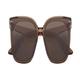 hytway Sunglasses Sunglasses For Men And Women, Personalized Retro High-end Anti-UV Sunshade, Fashionable Driving Glasses Sun Glasses (Color : Brown, Size : A)