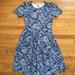 Lularoe Dresses | Lularoe Dress W/H Pleats And Pockets Size M | Color: Blue/White | Size: M