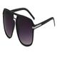 hytway Sunglasses Sunglasses, Personalized Retro Square Large Frame Sunglasses, Unisex Sunglasses, Fashionable Sunglasses Sun Glasses (Color : Black, Size : A)