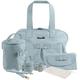 Nazareno Gabrielli 6740 Faux Leather Baby Changing Bag Set, Sky, One Size