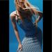 Zara Dresses | New Zara S Jacquard Knit Dress Pattern Spaghetti | Color: Black/Blue | Size: S