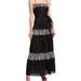 Kate Spade Dresses | Kate Spade Maxi Daisy Dot Mixed Dress Women's Size 12 Dainty Floral Print Nwt | Color: Black/Pink | Size: 12