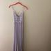 Free People Dresses | New Free People Silver Sleeveless Maxi Dress With Crochet Lace Top | Color: Silver | Size: Xs