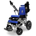 Majestic IQ-8000 Electric Wheelchairs for Adults,Foldable Lightweight Electric Wheelchair (Silver (Wider Seat), Blue Cushion)