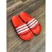 Adidas Shoes | Adidas Adilette Aqua Slide, Solar Red, New W/O Box, Size 12.5 Women’s/11 Men’s | Color: Red/White | Size: 11