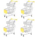 UPKOCH 4pcs Mini Shopping Cart Children Toys Playset Supermarket Trolley Mini Supermarket Handcart Childrens Toys Ornament Mini Grocery Cart Toy Shopping Cart Toy Mini Cart