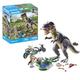Playmobil 71524 Dinos: T-Rex Trace Path, thrilling search for the Tyrannosaurus Rex, with motorcycle, camera, and real dino bones, sustainable play sets suitable for children ages 4+