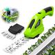 banapoy Cordless Grass Shear, 2 in 1 Handheld Hedge Trimmer 7.2V Electric Grass Trimmer, Rechargeable Battery and Charger, Hedge Clippers Grass Cutter Shrubbery Trimmer for Garden Lawn