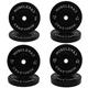 Olympic Bumper Plates Set - Olympic Weightlifting Weight rubber Plates Barbell Weights for Training and Workout at Home Gym by MUSCLE MAD, 100kg Set