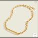 J. Crew Jewelry | J.Crew Chunky Chain Bar Necklace | Color: Gold | Size: Os