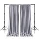 Hiasan Silver Grey Backdrop Curtains for Parties, Polyester Photography Backdrop Drapes for Family Gatherings, Wedding Decorations, 5ftx78ft, Set of 2 Panels