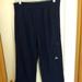 Adidas Pants | Navy Adidas Open Hem 3 Stripes Track Pants | Color: Blue | Size: M