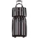 NESPIQ Business Travel Luggage Oxford Cloth Luggage Wear Resistant Code Lock Luggage Suitcase Stripe 2-Piece Trolley Case Light Suitcase (Color : C, Size : 2 Piece)