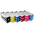 CLOAK CAT Compatible Ink Cartridges For EPSON PP-50 PP-100 CD Label Printer 6-Pack （Black & Cyan & Yellow & Magenta & Light Cyan & Light Magenta）