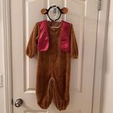 Disney Costumes | Disney Store Abu Monkey Aladdin Plush Halloween Costume Size 18-24 Months | Color: Brown | Size: 18-24m