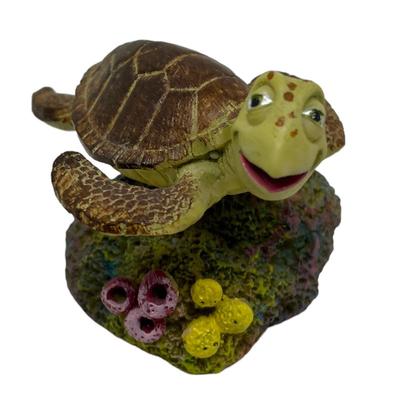 Disney Fish | Crush Sea Turtle Aquarium Figurine | Color: Brown/Green | Size: Os