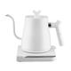 1L Electric Kettle, Stainless Steel Gooses Neck Kettle, 1000 Watt Quick Heating, Auto Shut-Off, Boil-Dry Protection Durable Tea Kettle, White