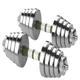 DEEYIN Dumbells Pure Steel Dumbbells For Men And Women Adjustable Sub-bell Barbell Combination Set Fitness Exercise Equipment Dumbell Set (Color : Silver, Size : 30kg)