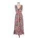 Madewell Casual Dress - Maxi: Gray Print Dresses - Women's Size 2