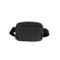 AYLA & CO Women's Fanny Pack Adjustable Belt Bag with Crossbody Style, Magnetic Pocket, Key Leash, and Charging Pocket, Black, Regular - 32-46 inch, Regular Strap