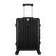 NESPIQ Business Travel Luggage Lightweight and Tough Cabin Suitcase Lightweight ABS Carry-on Hand Luggage 4 Spinner Light Suitcase (Color : Black, Size : 20 inches)