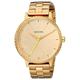 Nixon Men's Kensington Neon Yellow Quartz Watch with Gold Dial Analogue Display and Gold Stainless Steel Bracelet A0991900-00