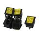 AC 250V/125V Control electrical 15A/20A DPST ON-OFF I/O 4-Pin Soldering Snap in Mount Yellow Lamp Boat Rocker Switches 5Pcs ElectronicSwitch