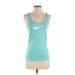 Nike Active Tank Top: Teal Activewear - Women's Size Small