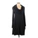 Kensie Casual Dress - Sweater Dress: Black Dresses - Women's Size Medium