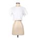 Hanes X Karla Short Sleeve T-Shirt: White Print Tops - Women's Size Small