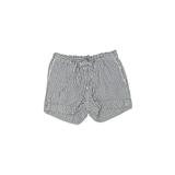 Lands' End Shorts: Blue Stripes Bottoms - Kids Girl's Size 7 - Dark Wash