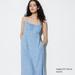 Women's Printed Flare Camisole Dress | Blue | Medium | UNIQLO US