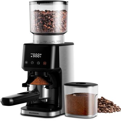 Anti-static Conical Burr Coffee Bean Grinde , Touchscreen Adjustable Electric Burr Mill with 51 Precise Settings