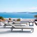 Nestl Waterproof, Lightweight, and Adjustable Outdoor Chaise Lounge Chairs for Patio and Poolside - 74.5" x 22.8" x 11.2"