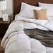 Feather Down Comforter Oversized King Size - Ultra-Soft Feather Down Duvet Cloud Fluffy Medium Warm Quilt Comforter Insert