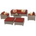 Monterey 8 Piece Outdoor Wicker Patio Furniture Set 08a