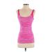 VSX Sport Active Tank Top: Pink Print Activewear - Women's Size X-Small