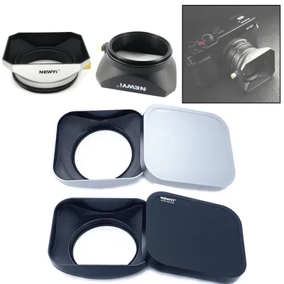 Quadratische Gegenlichtblende für Sony Fujifilm Olympus spiegellose Kameraobjektive DV-Camcorder 37 39 40,5 43 46 49 52 55 58 mm