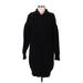 525 America Casual Dress - Sweater Dress: Black Dresses - Women's Size Medium