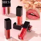 QIBEST 2024 Shine Lip Gloss Glitter Liquid Lipstick Long Lasting Sexy Red Pink Lip Tint Lipgloss